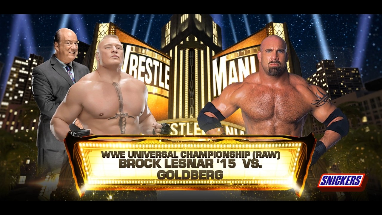 WWE 2K24 - Brock Lesnar vs Goldberg For WWE Universal Championship (2KHDR)