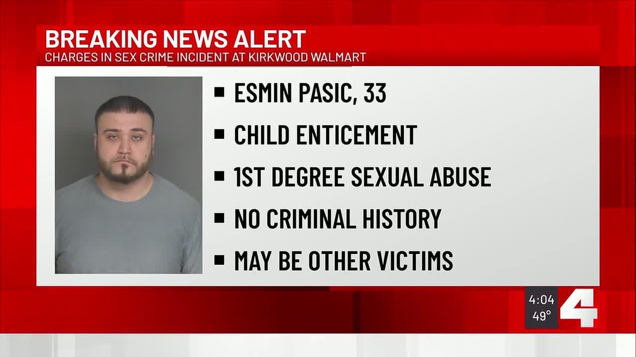 St. Louis man charged with sex crimes against a child in Kirkwood Walmart