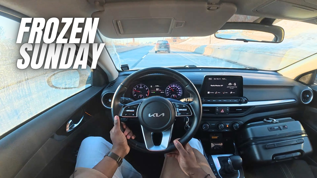 ASMR POV Drive | 2024 Kia Forte5 | The Coldest Sunday Morning Drive