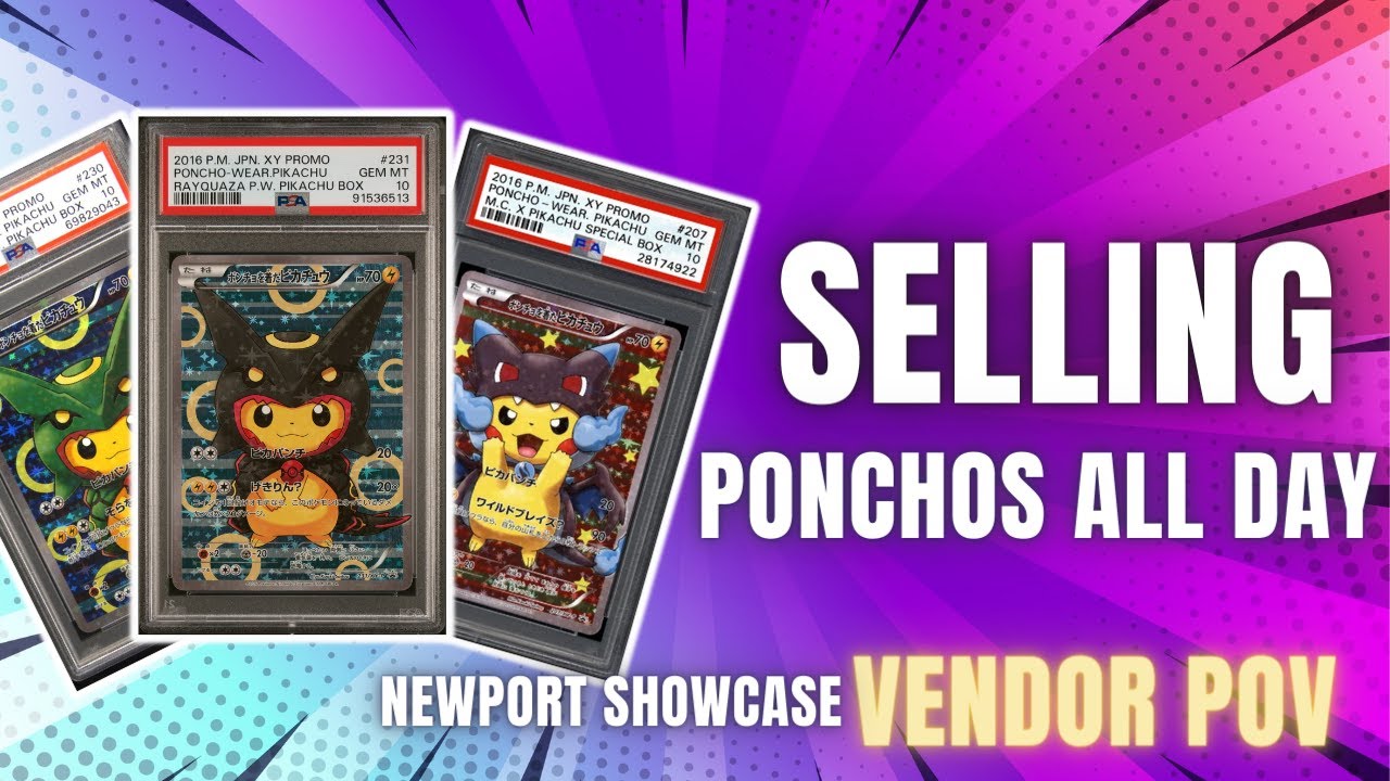 Selling ALL of my Poncho Pikachus! | Vendor POV Newport Showcase