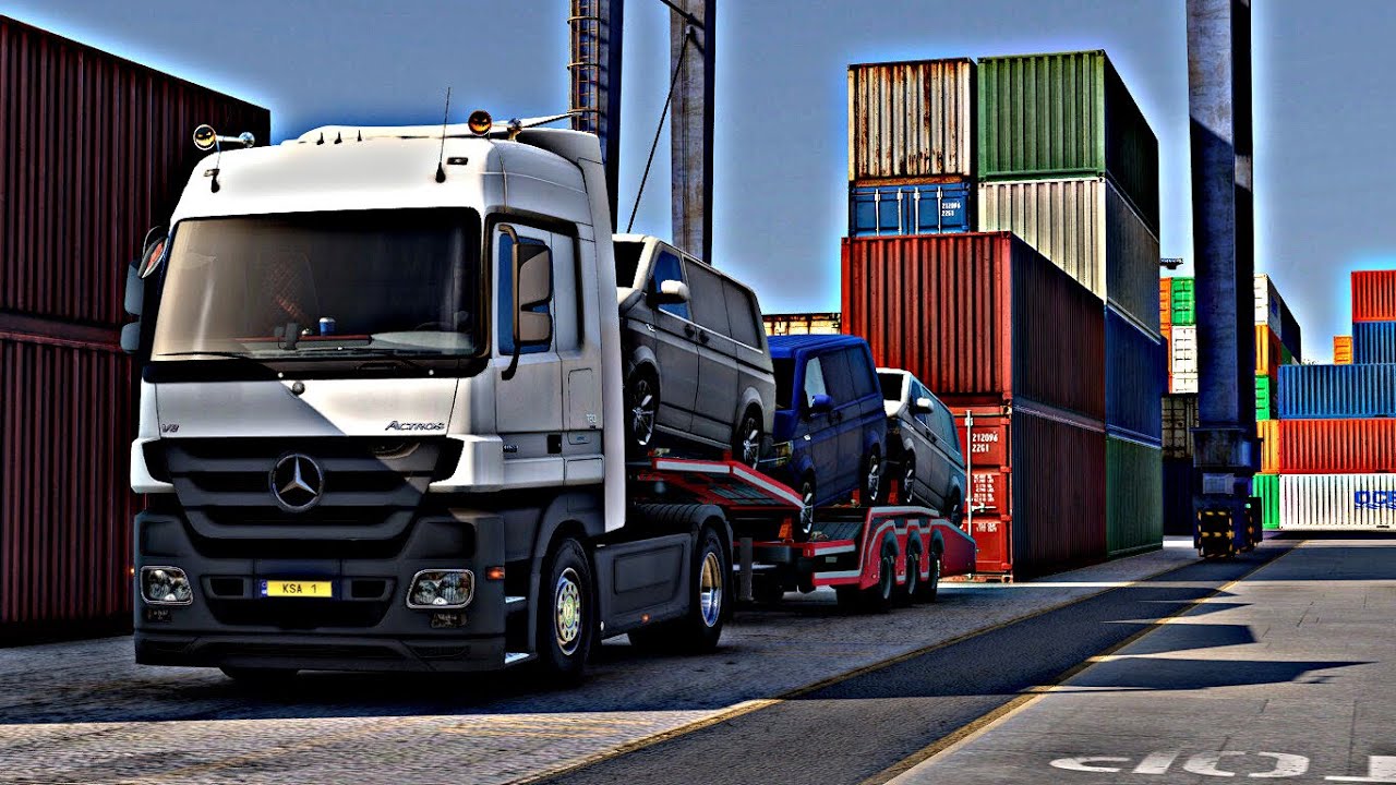 #محاكي_شاحنات طريق المهملين مرسيدس اكتروس خلص علينا الديزل في الطريق #est2 #eurotrucksimulator2 #