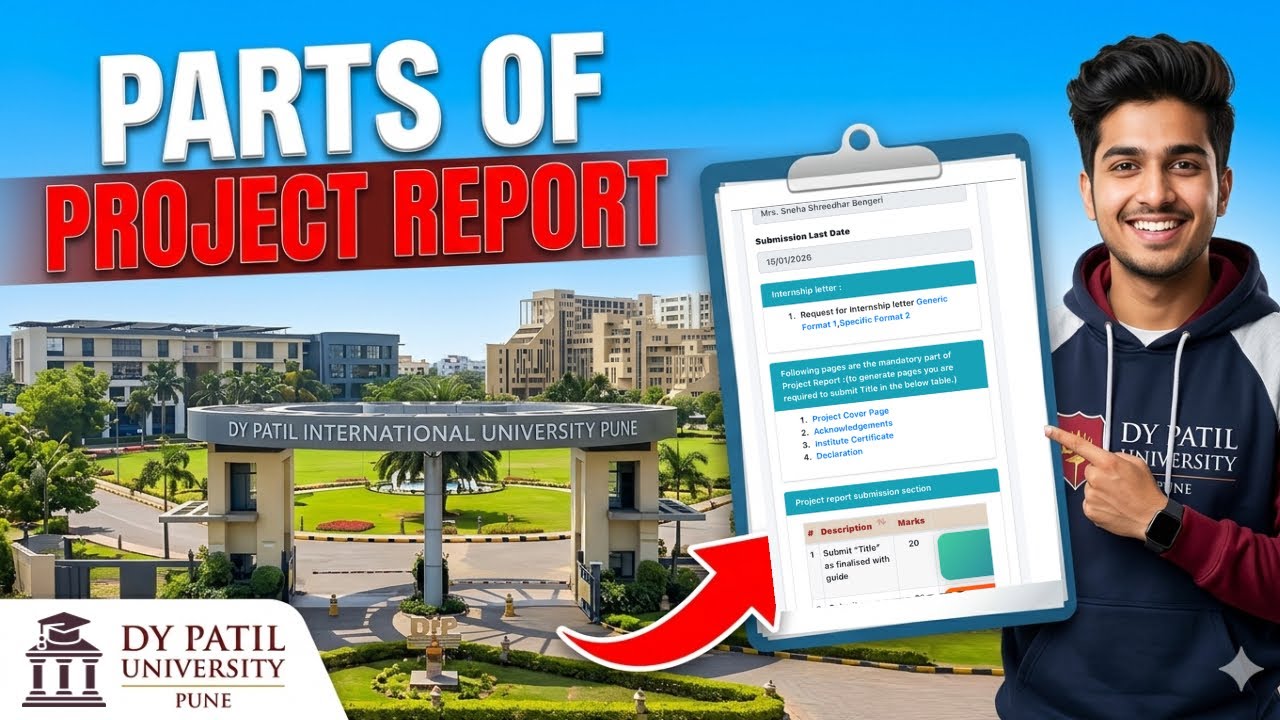 How to make parts of project report #mba #onlinemba #dypatil #dpupune 