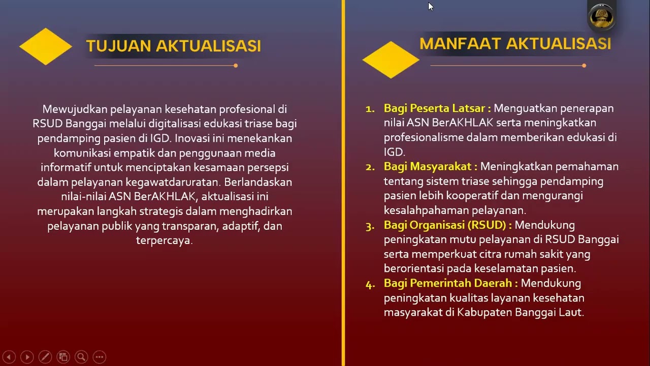 Seminar Rancangan Aktualisasi Ratnawulan Afriyanti