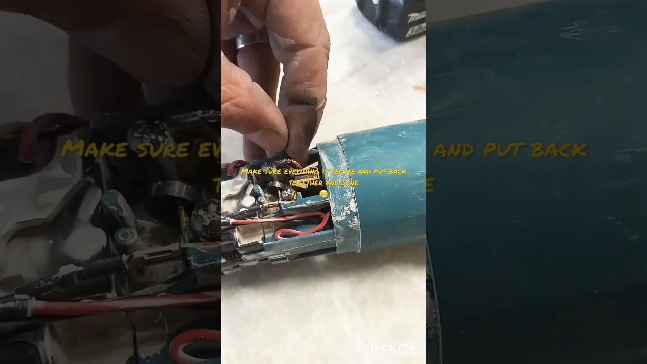 step by step guide: how to change brushes on makita grinder 🤯😲#diy #how to #makita #howto