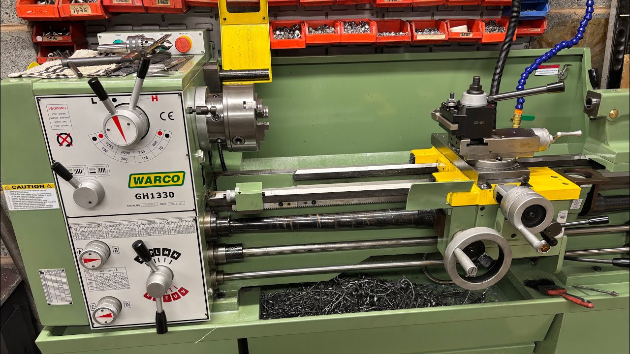 First jobs to do on the new warco GH1330 lathe
