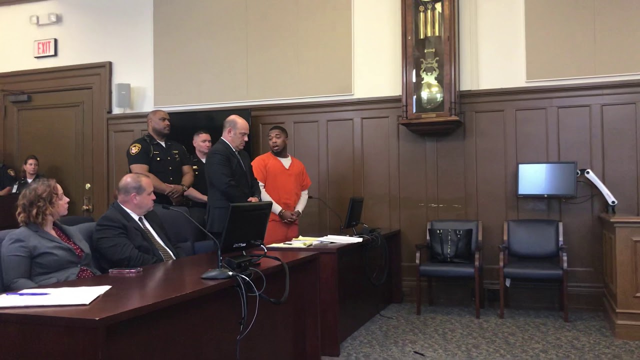 Devon Williams speaks at his sentencing in Summit County Common Pleas Court
