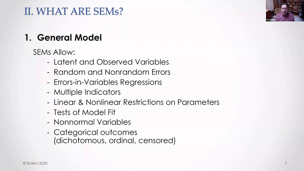 Bollen Overview SEM Didactic Seminar Part 1 of 2