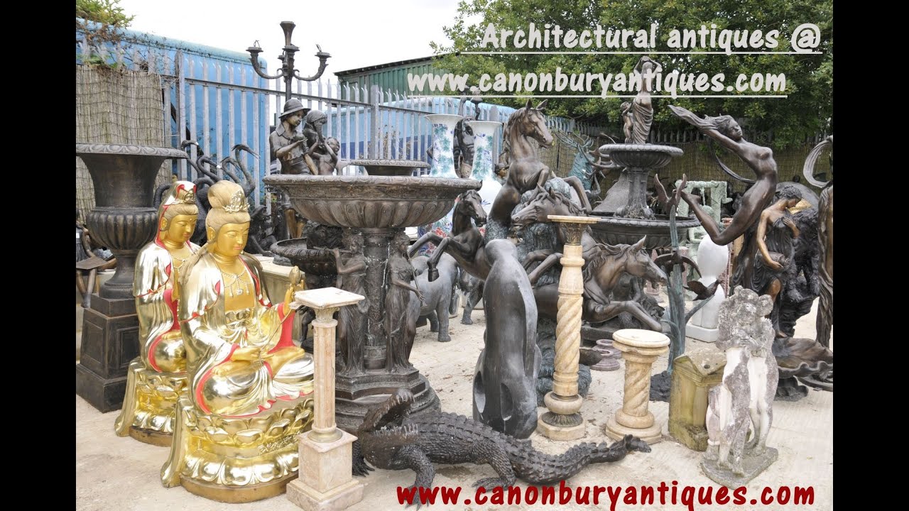 Canonbury Antiques HD Video Tour of Architectural Antiques and Bronze Section