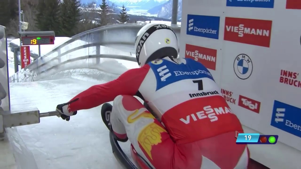 Innsbruck Luge World Cup #8 2020/21, Men's 2nd Run.