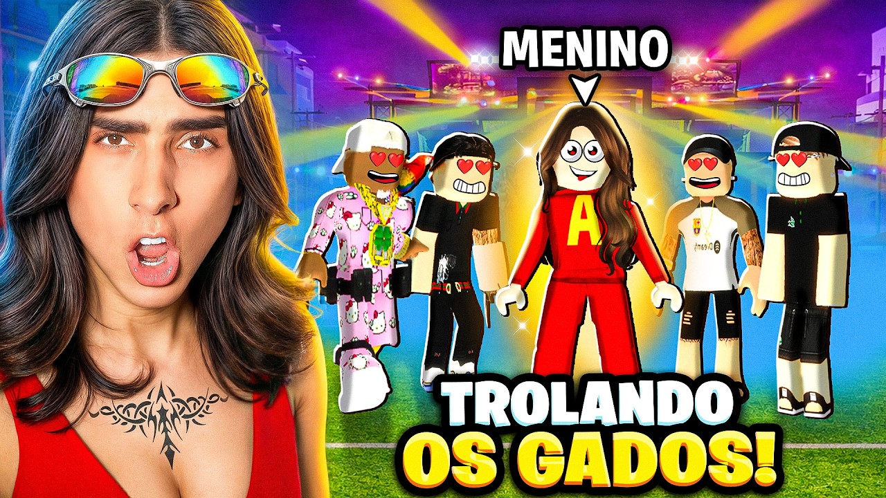 FINGI ser MENINA no BAILE FUNK do ROBLOX… e TODOS CAÍRAM 💀🔥