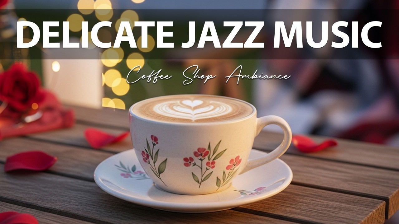 Delicate Jazz Music ☕ Coffee Shop Ambiance for Relaxing, Great Moods and Happy Moods