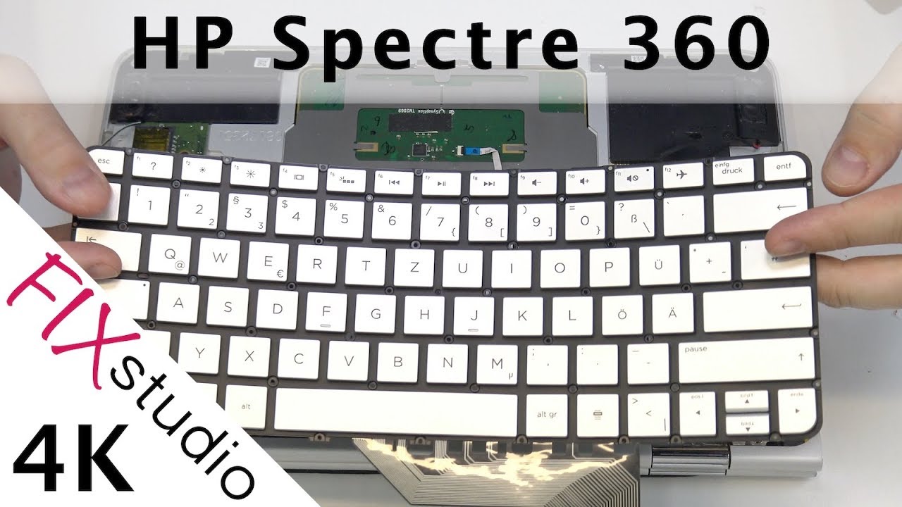 HP Spectre 360 - keyboard replacement [4K]
