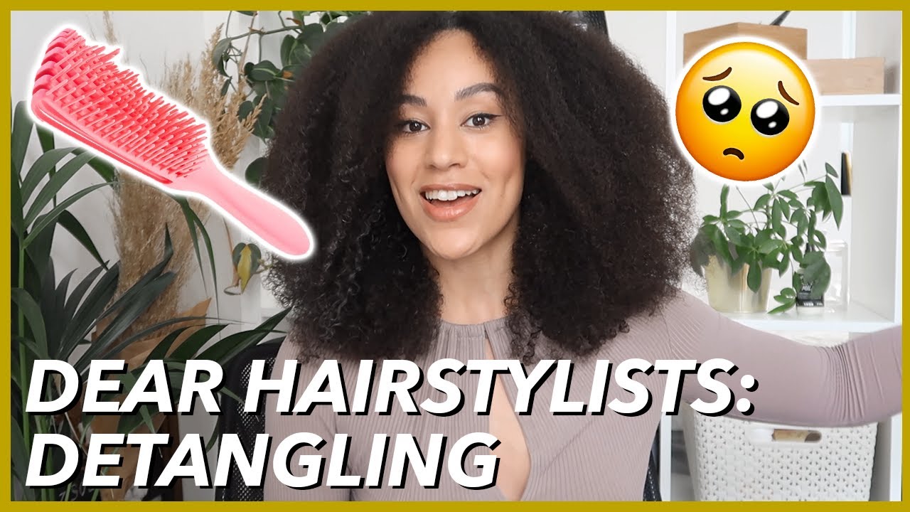 How To Detangle Natural Afro Hair | Dear Hairstylist