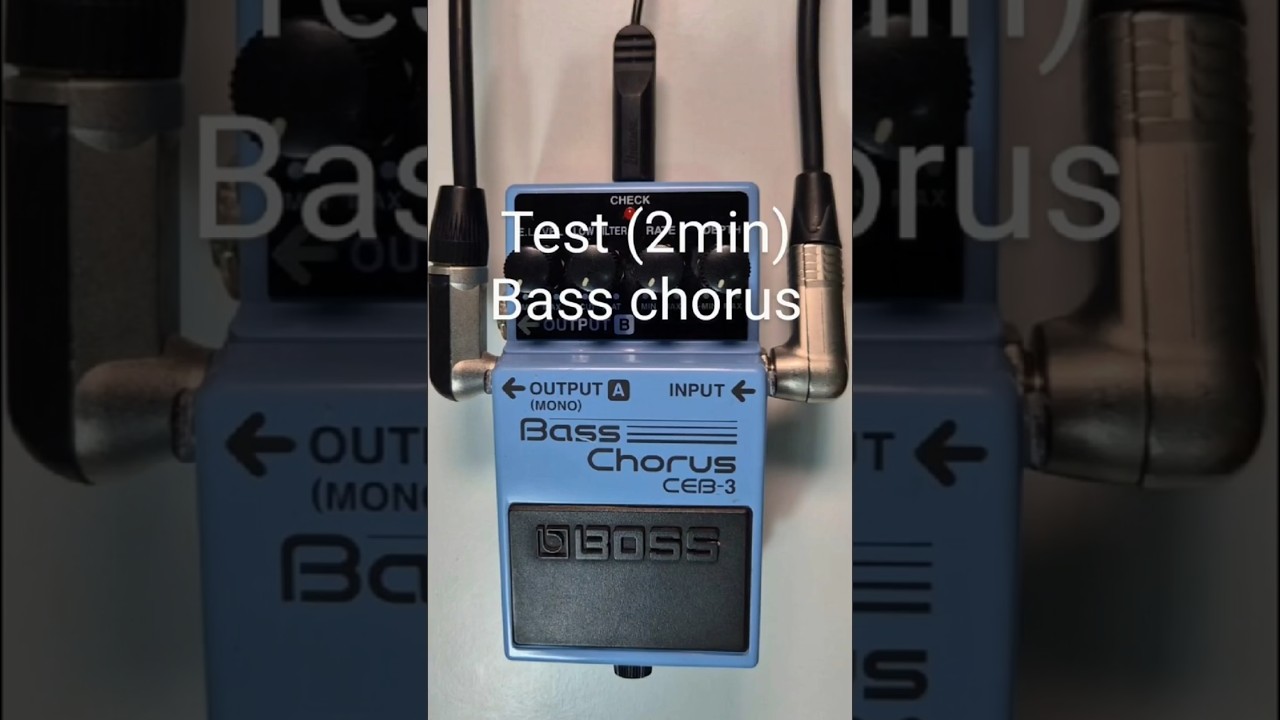 Bass Chorus CEB-3/ BOSS Roland/Bass Chorus Pedal/ Test/ tutorial/ Erick Gamaliel/