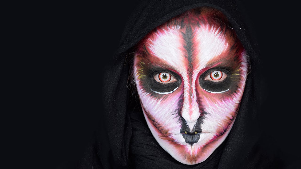 Maquillaje de caracterización - búho - owl makeup