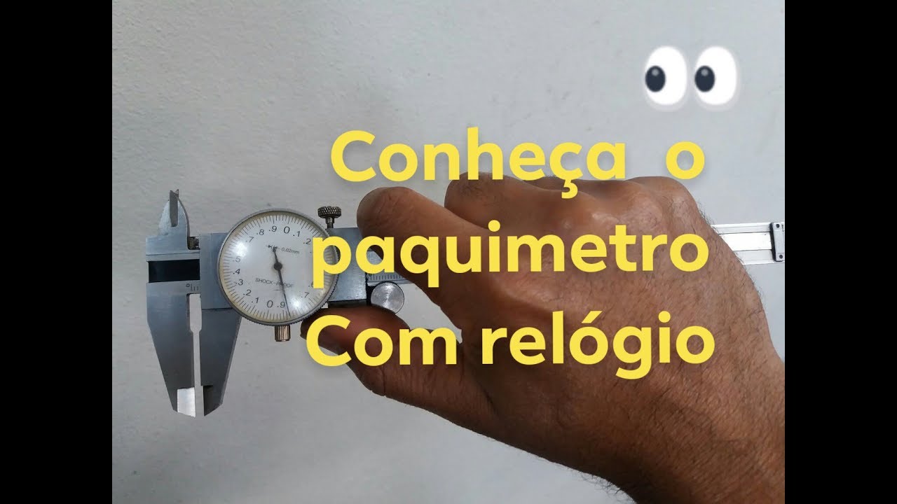 Como funciona o paquimetro de relógio/medida certa usinagem.