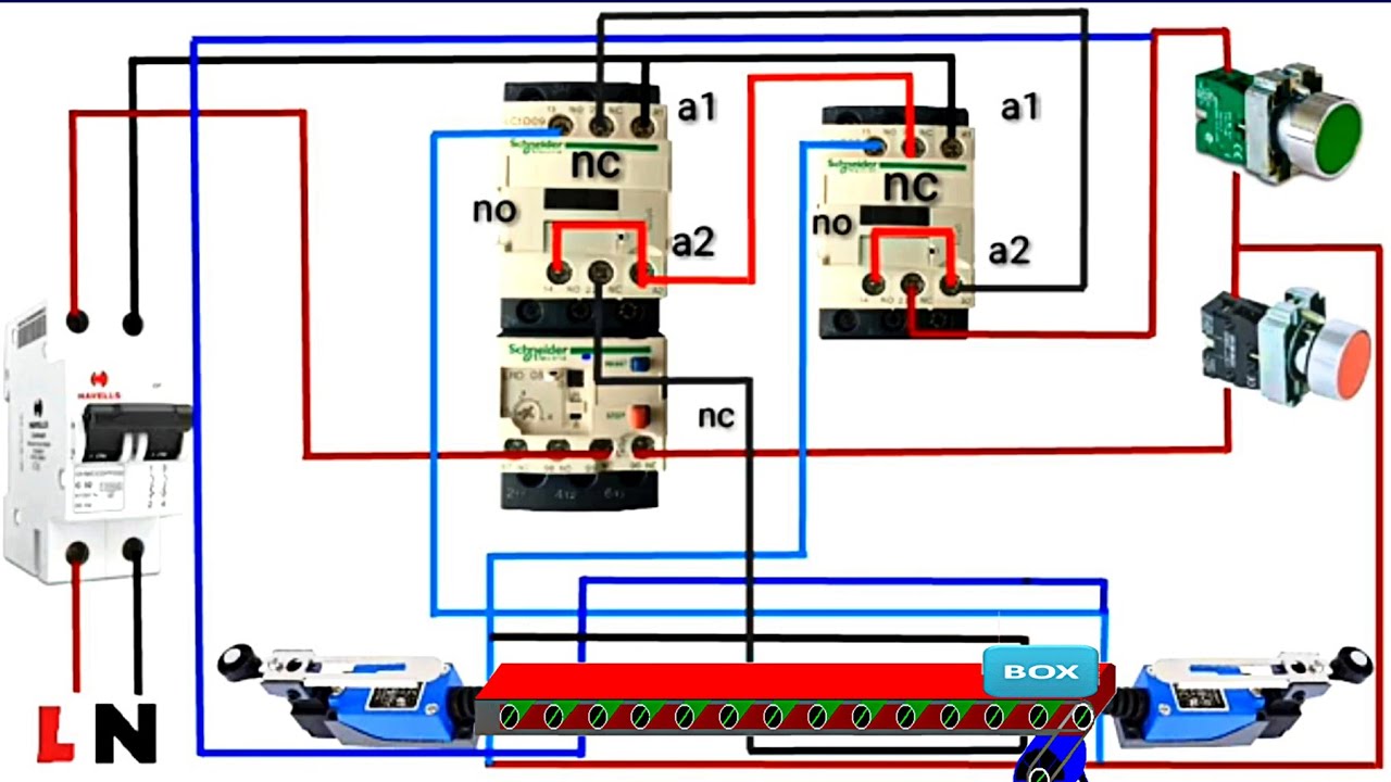 Automatic Reverse Forward with Limit Switch @AllGyanElectrical