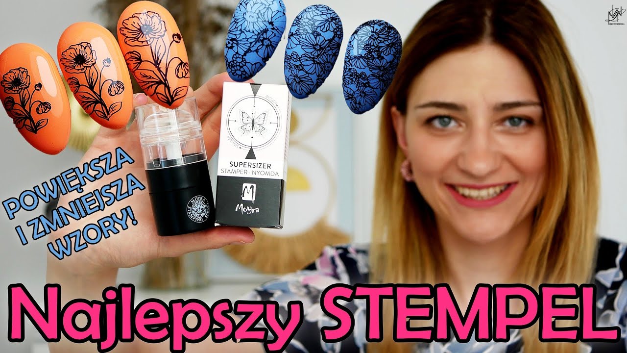 NAJLEPSZY STEMPEL! Wzory powiększa 20% i zmniejsza 25% -  Stempel Moyra Supersizer - Lakierowniczka