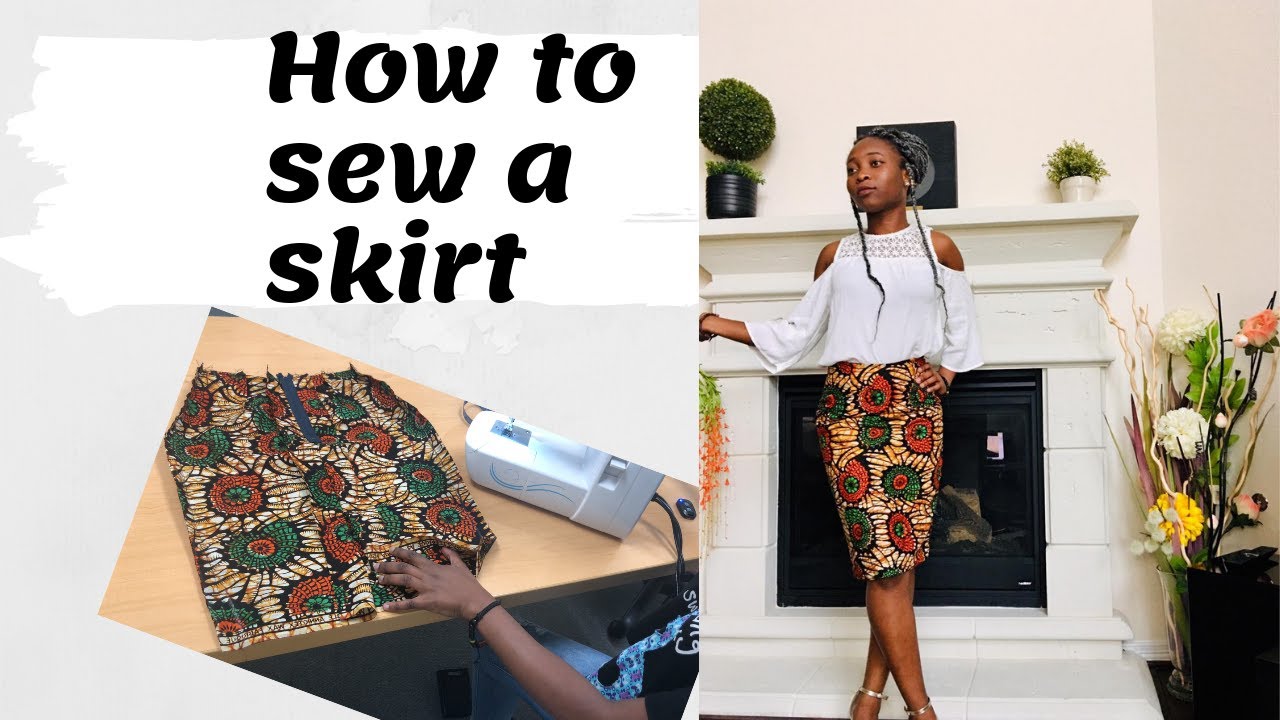 How to sew a simple straight skirt (DETAILED) | Sew with KIZAJ #6