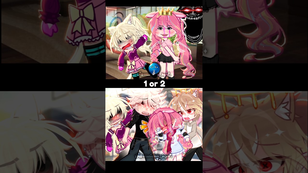 1OR 2💀 Changing your age number #gacha #trend #viralshort #memes #troll #gachaclub #gachalife