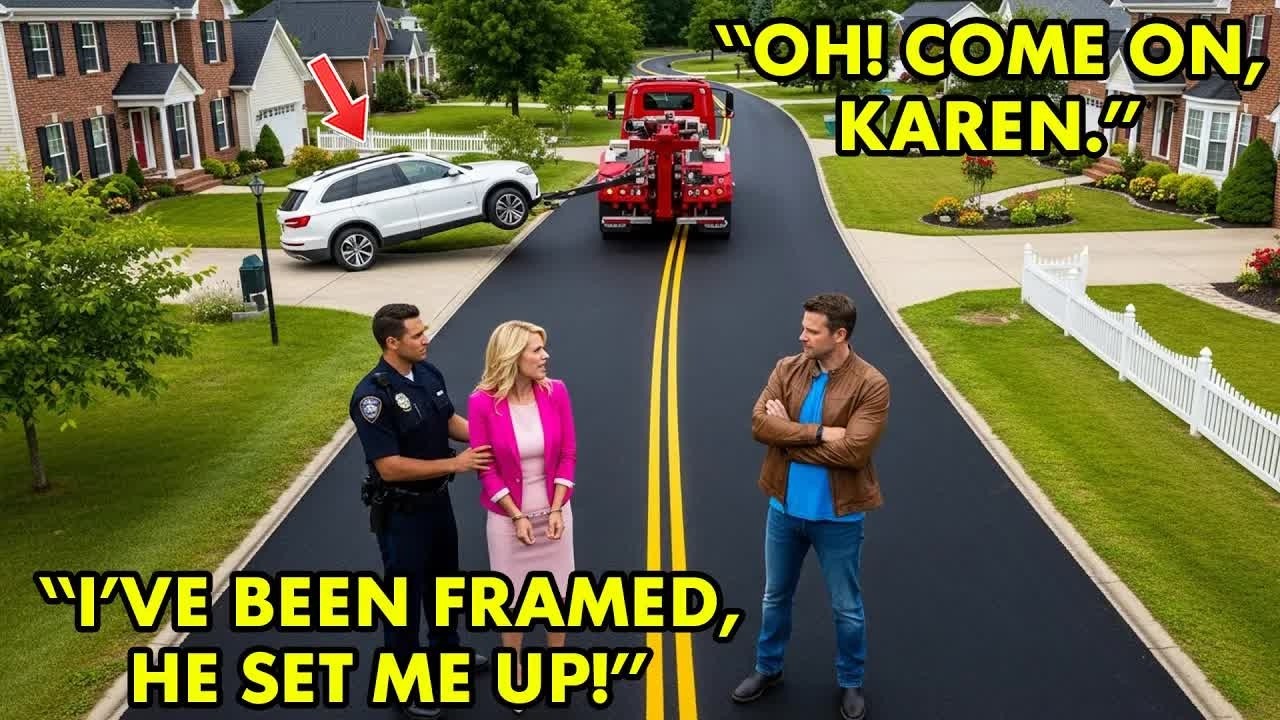 HOA Karen Lost It And Attacked The Police After I Towed Her Car — Got Released On A $375,000 Bai