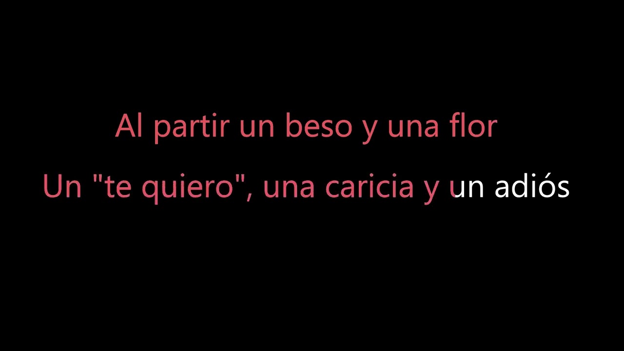Un Beso Y Una Flor - Nino Bravo (Piano Karaoke)