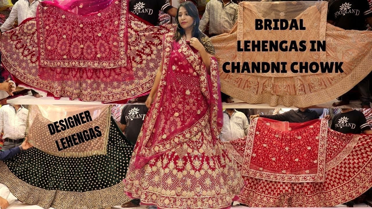 WEDDING LEHENGA SHOPPING| Shop BRIDAL LEHENGAS In Chandni chowk | Designer Lehengas