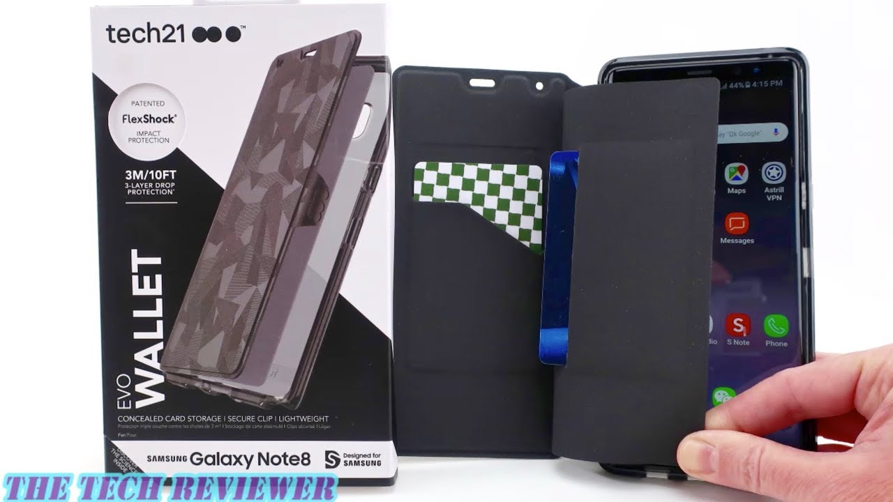 Tech21 Evo Wallet for Galaxy Note8: Stealth Card Storage & 10 ft Drop Protection!
