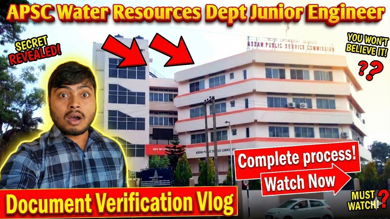 APSC WRD JE (Civil) Document Verification at Guwahati | Vlog