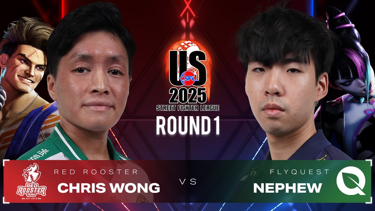 Chris Wong (Luke) vs. Nephew (Juri) - Red Rooster vs. FlyQuest - Street Fighter League US 2025 Day 4