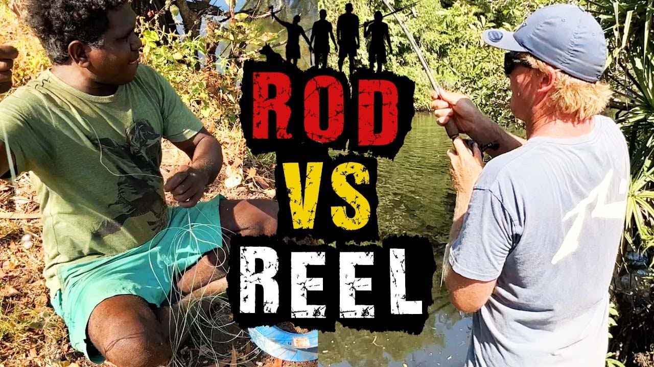 Handline vs Fishing Rod in a Crocodile Infested River!