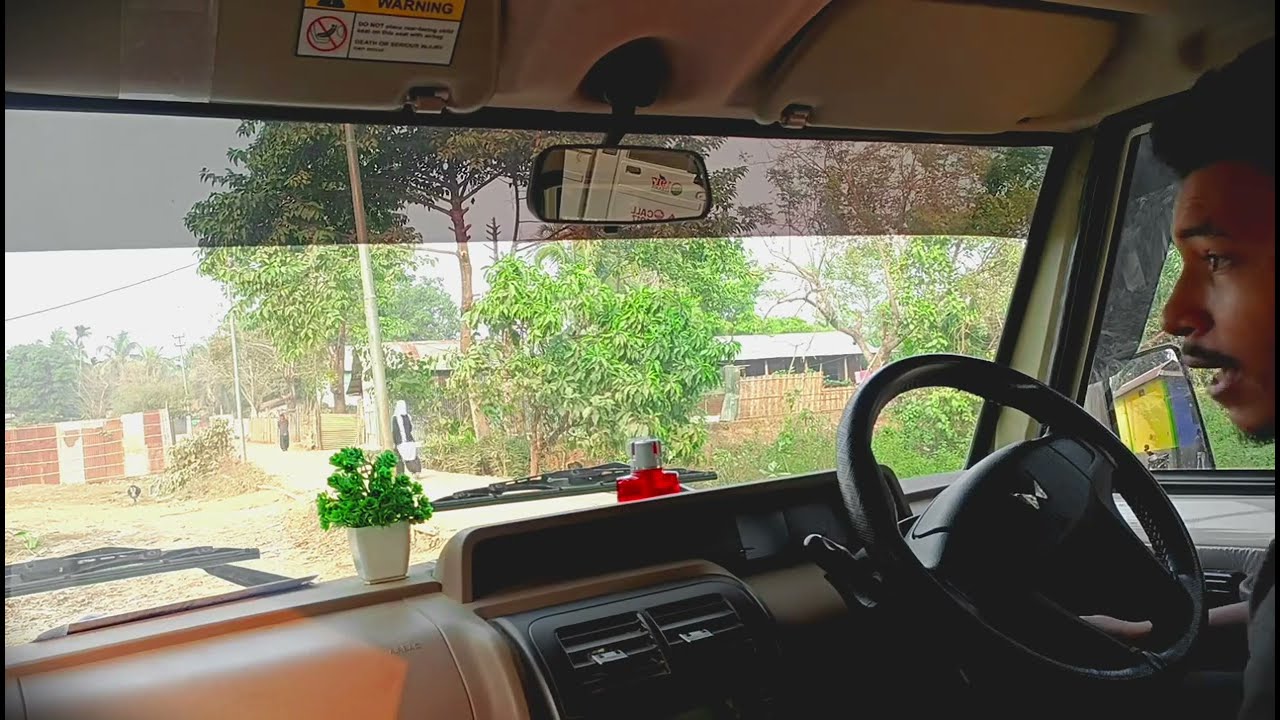 First time drive Meghalaya chibinang Phulbari bazar subscribe My YouTube Channel #mahindrabolerobs6 
