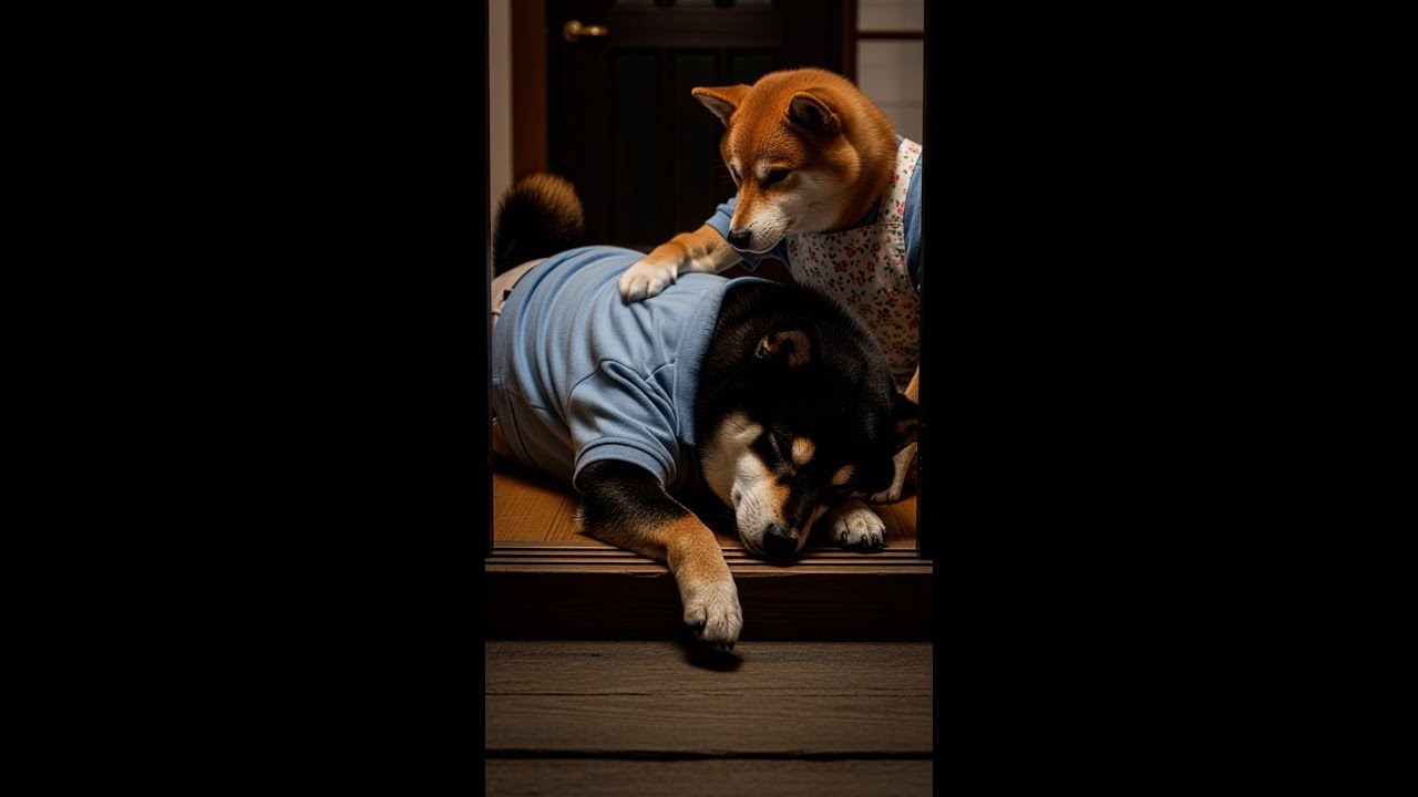 さぶろうパパが酔いつぶれたワン🐶🍺Saburo Dad Passed Out  #柴犬はるの子育て日記 #癒し動画 #shibainu #ai #ai生成