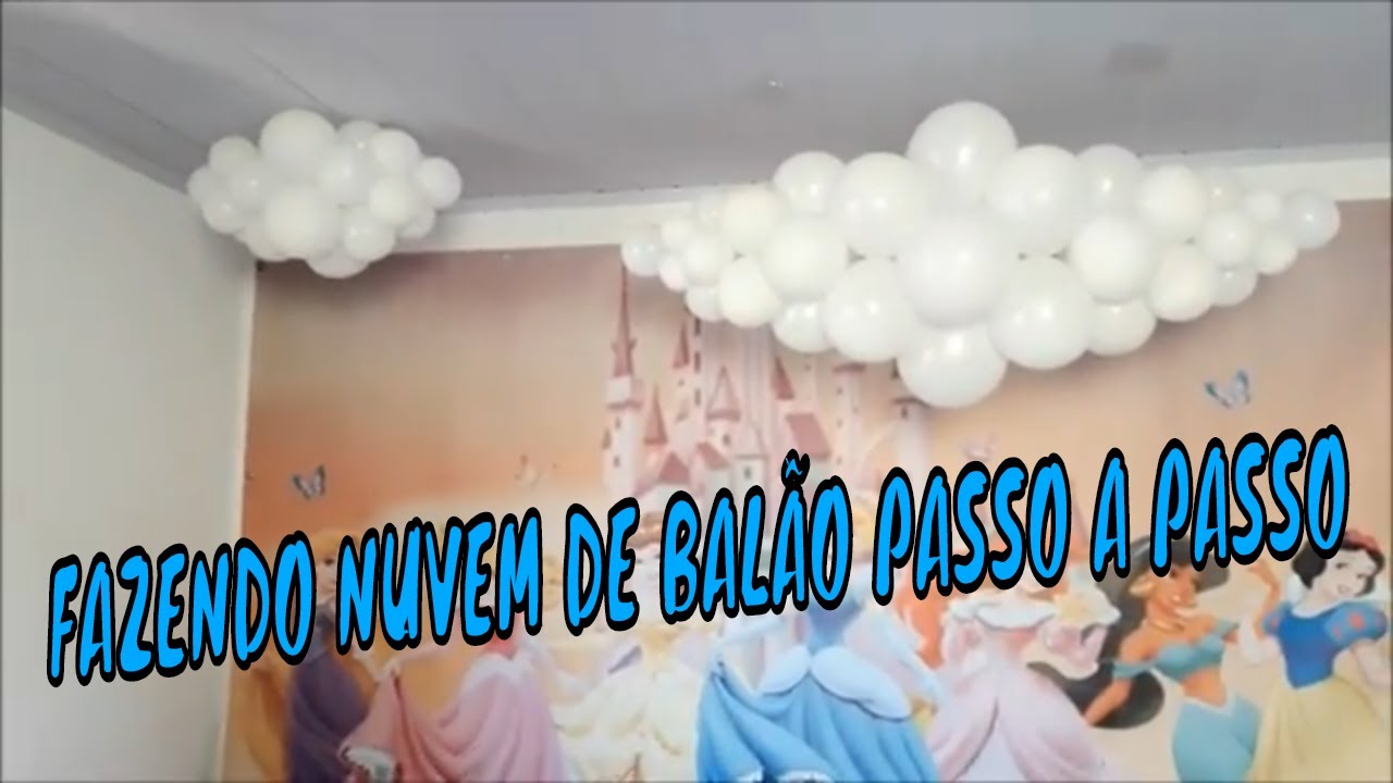 como fazer nuvem de balão/decoração de festa