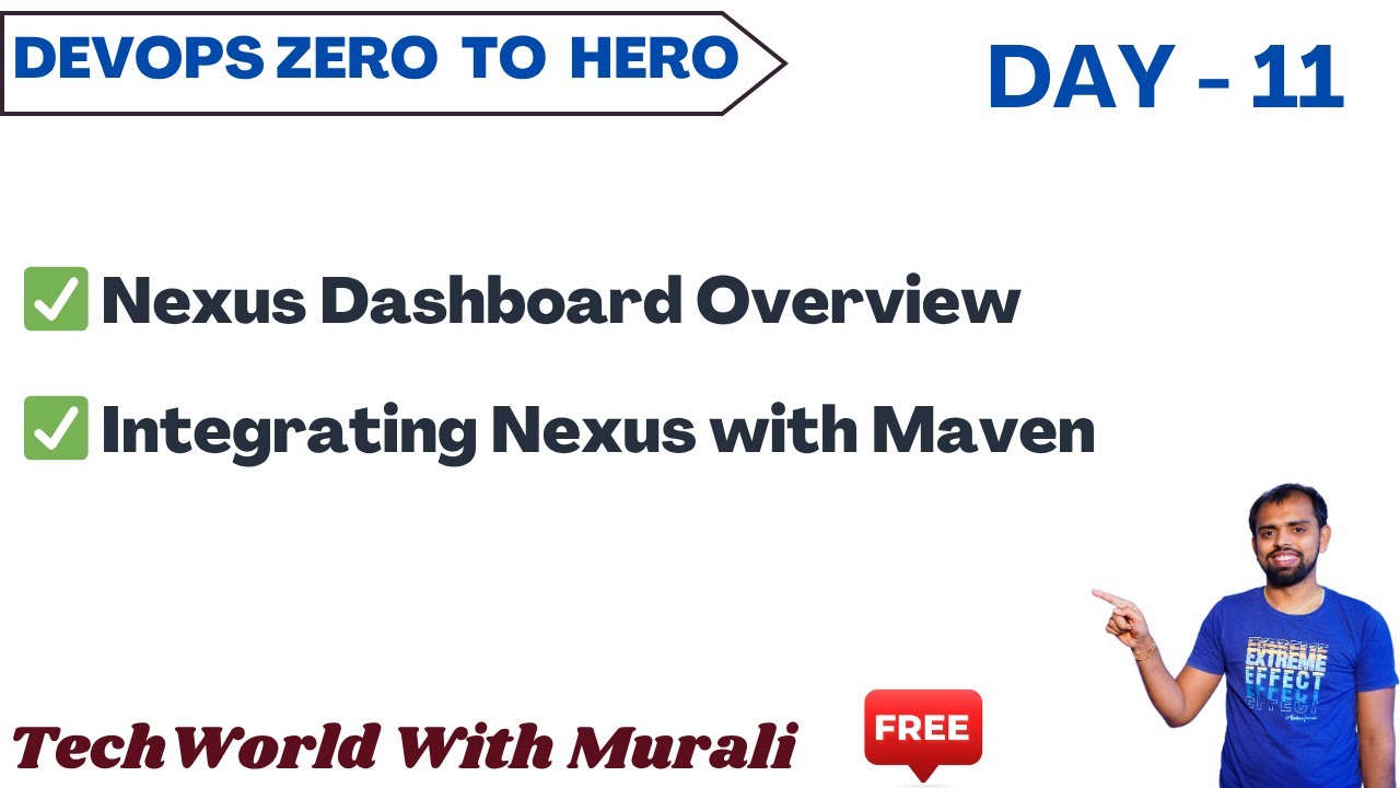 Day 11.2 | Nexus Dashboard Overview | Integrating Nexus with Maven | Free DevOps Course| 40-Days