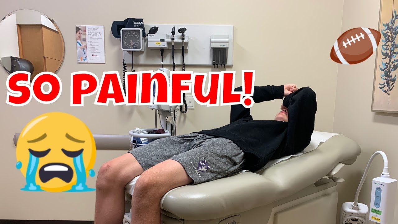 hurt playing football! SENT TO THE ER!