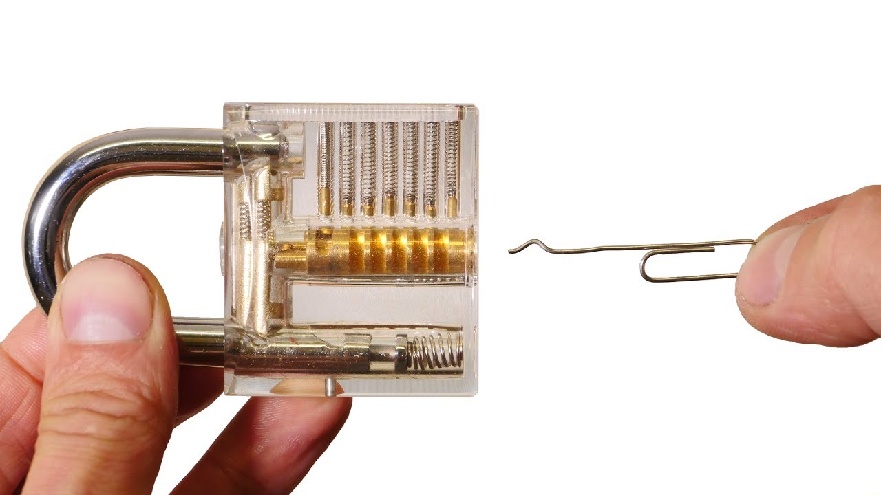 Open a Lock with a Paper Clip
