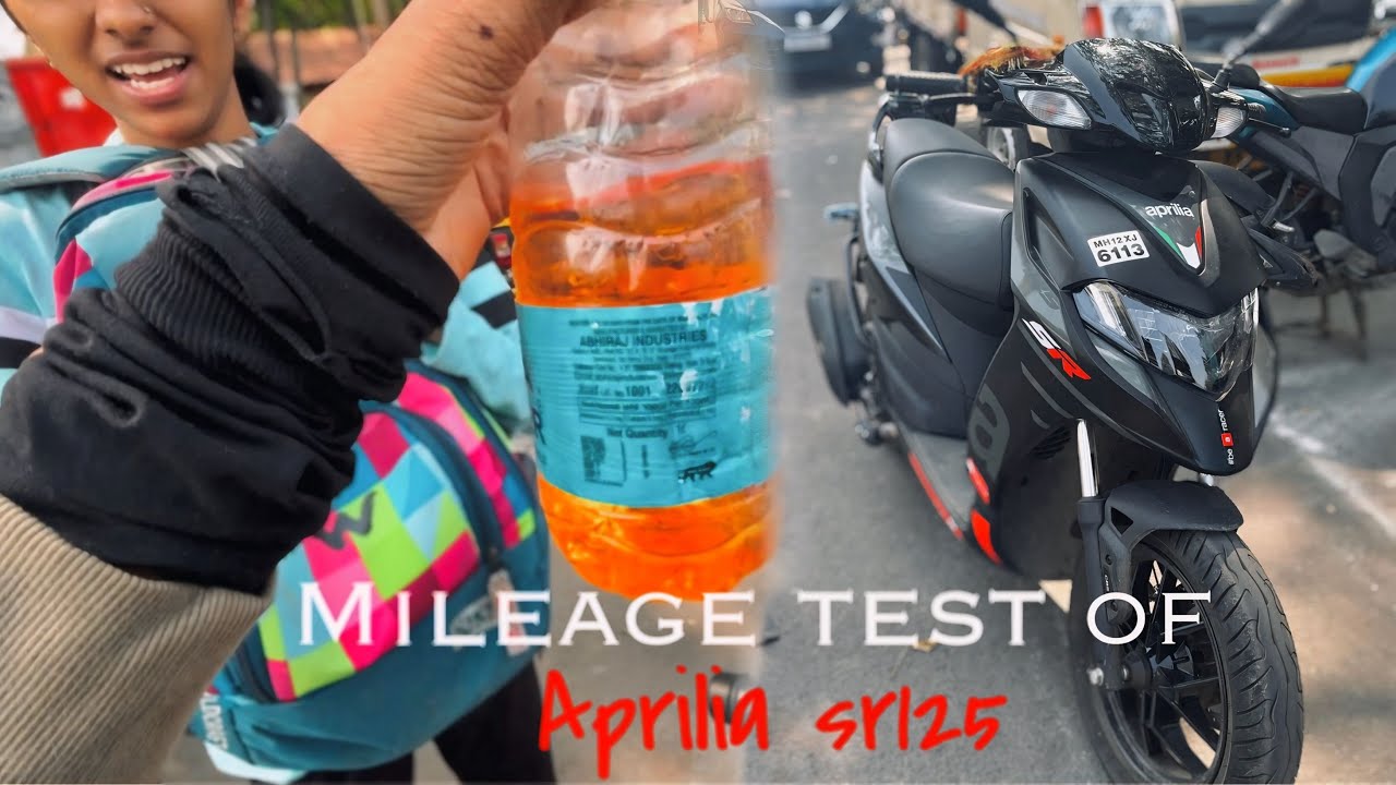 Mileage Test of Aprilia SR 125♥️ test se shock hogye hum😅