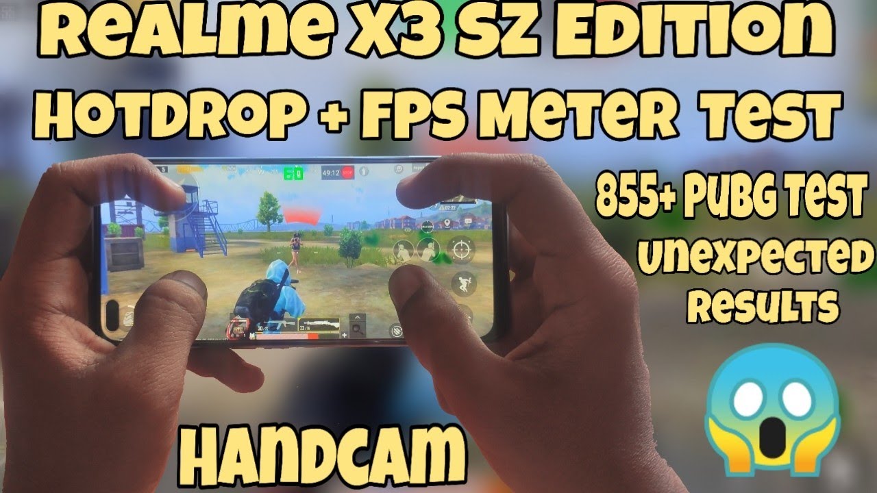 Realme X3 SZ Edition Pubg Test HotDrop+FPS Meter Test With Handcam - Review After 2 Month SD 855+ 😱