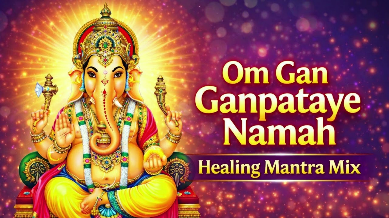 Om Gan Ganpataye Namah – Healing Mantra Mix | Ganesh Mantra for Peace, Success & Positive