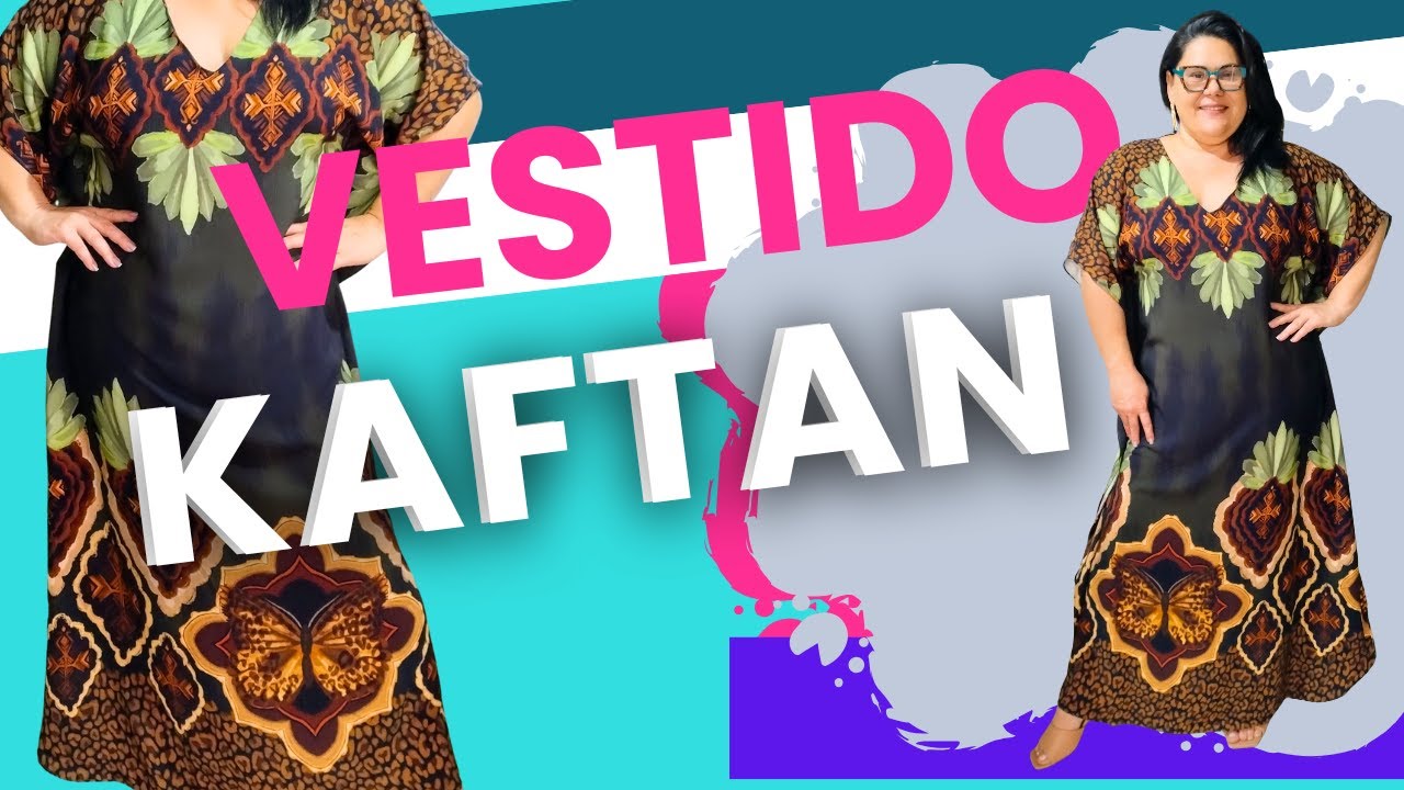 PASSO A PASSO SIMPLES E PRÁTIDO PARA FAZER UM VESTIDO KAFTAN COM ESTILO