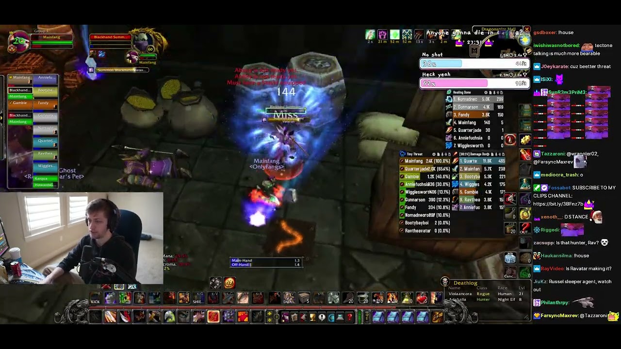 Vanilla Hardcore WoW Streamer Guild: Day 38 RAID DAY - (sodapoppin) - December 16, 2023