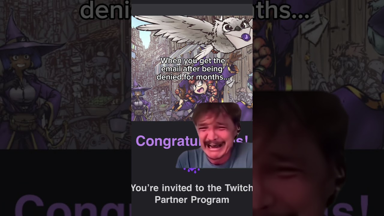 When you get the Twitch Partner email after being denied for months #twitchpartner