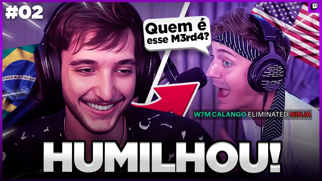 VEZES Que Streamers BRASILEIROS HUMILHARAM Streamers GRINGOS! (parte 2)- MELHORES CLIPES DA TWITCH