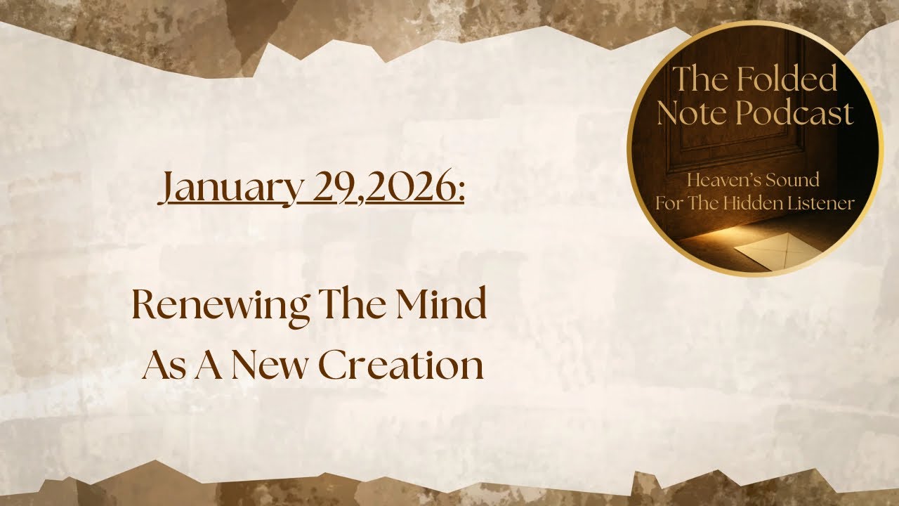 Renewing The Mind As A New Creation