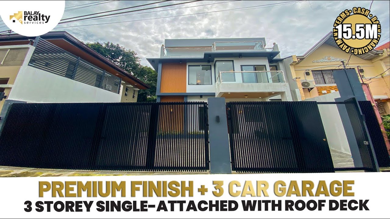 Aesthetic and Premium Finish! Brand New 3-Storey Single Attached House and Lot FOR SALE in ANTIPOLO