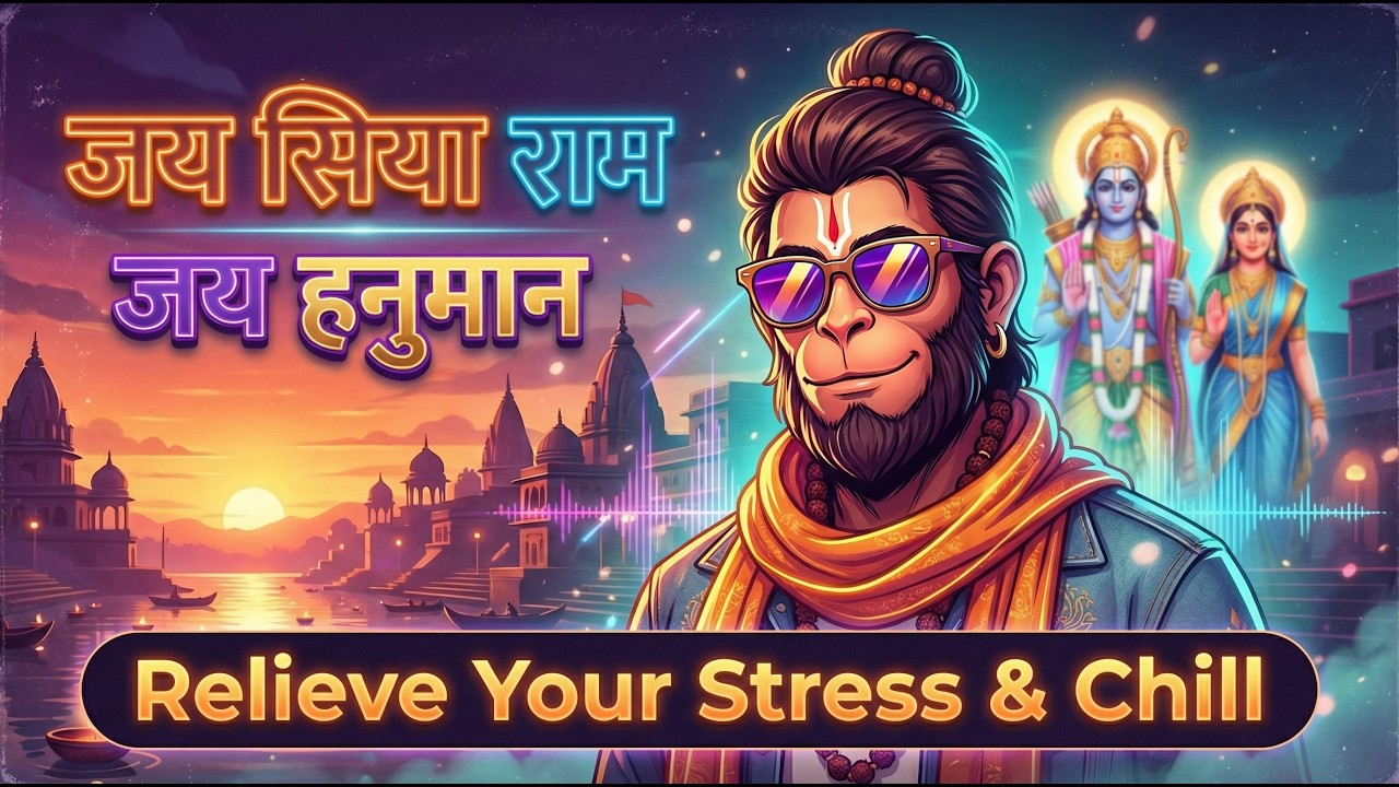 Jai Siya Ram Jai Hanuman Jap | Stress Reliever | Peaceful Vibes | जय सिया राम, जय हनुमान मंत्र जाप
