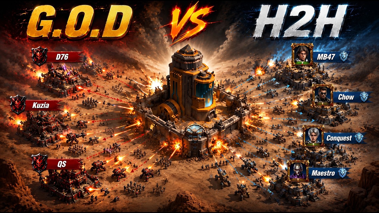 G.O.D vs H2H - INSANE FIGHT - State of Survival - RR