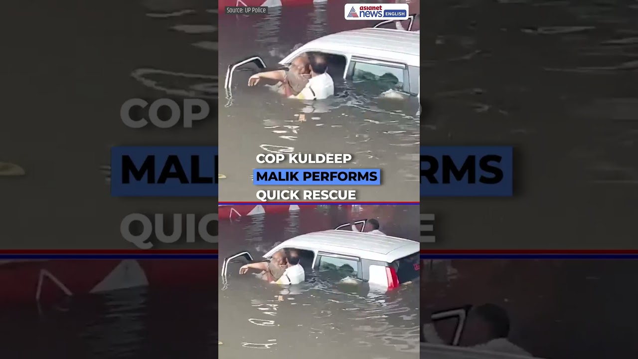 Mathura Cop Kuldeep Malik Rescues Family from Flooded Underpass