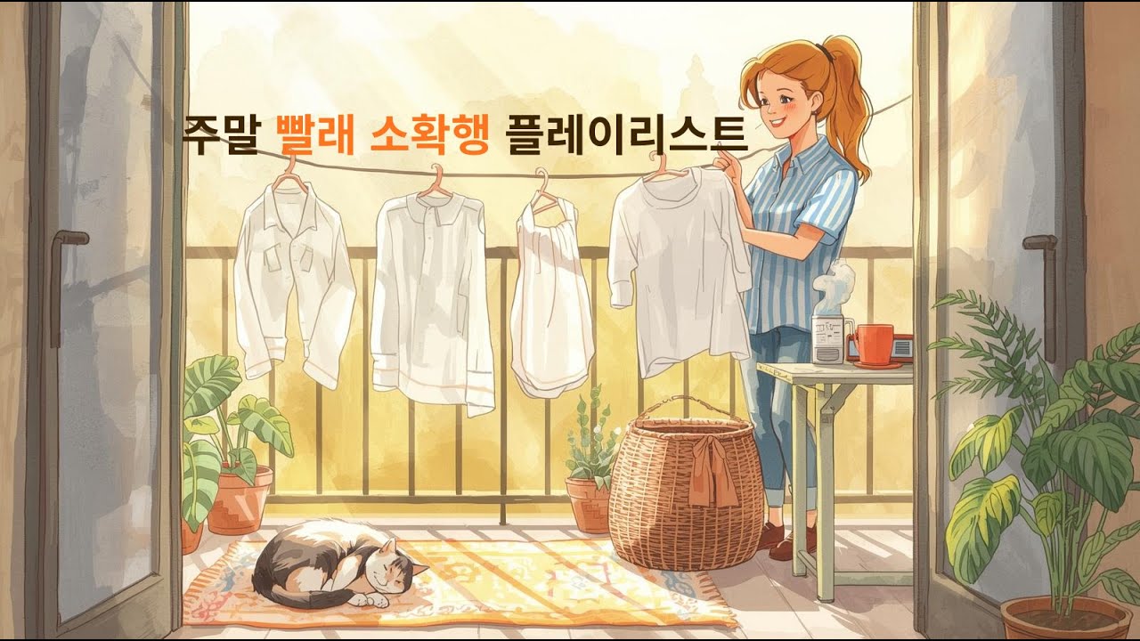 주말 아침, 밀린 빨래하면서 듣기엔 아까운 갓띵곡 가요 Playlist 🧺✨